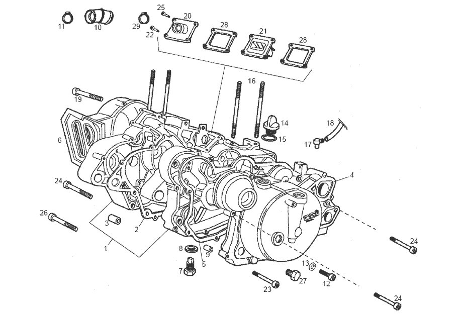 Derbi Senda SM 50 2T DRD Edition Black E2 2005 - Carter
