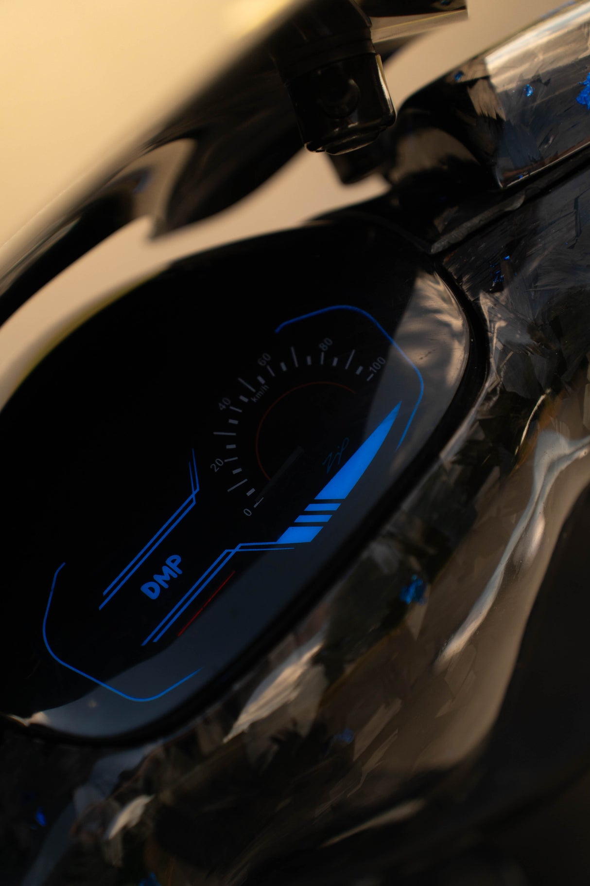 Kilometerzähler Sport Blau Piaggio Zip DMP