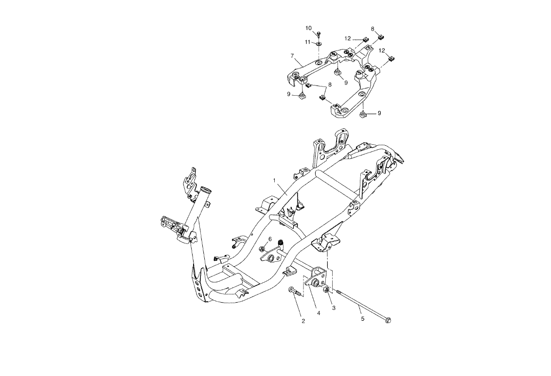 Yamaha Aerox 50 R Facelift 2013-2016 - Frame