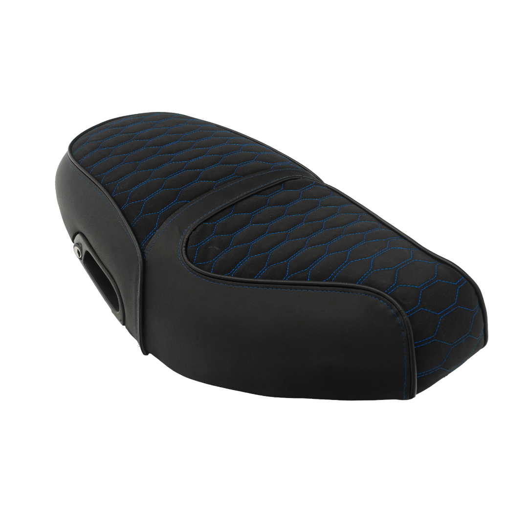 Fenom Seat Cover Alcantara Look Blue Piaggio Zip Type 3