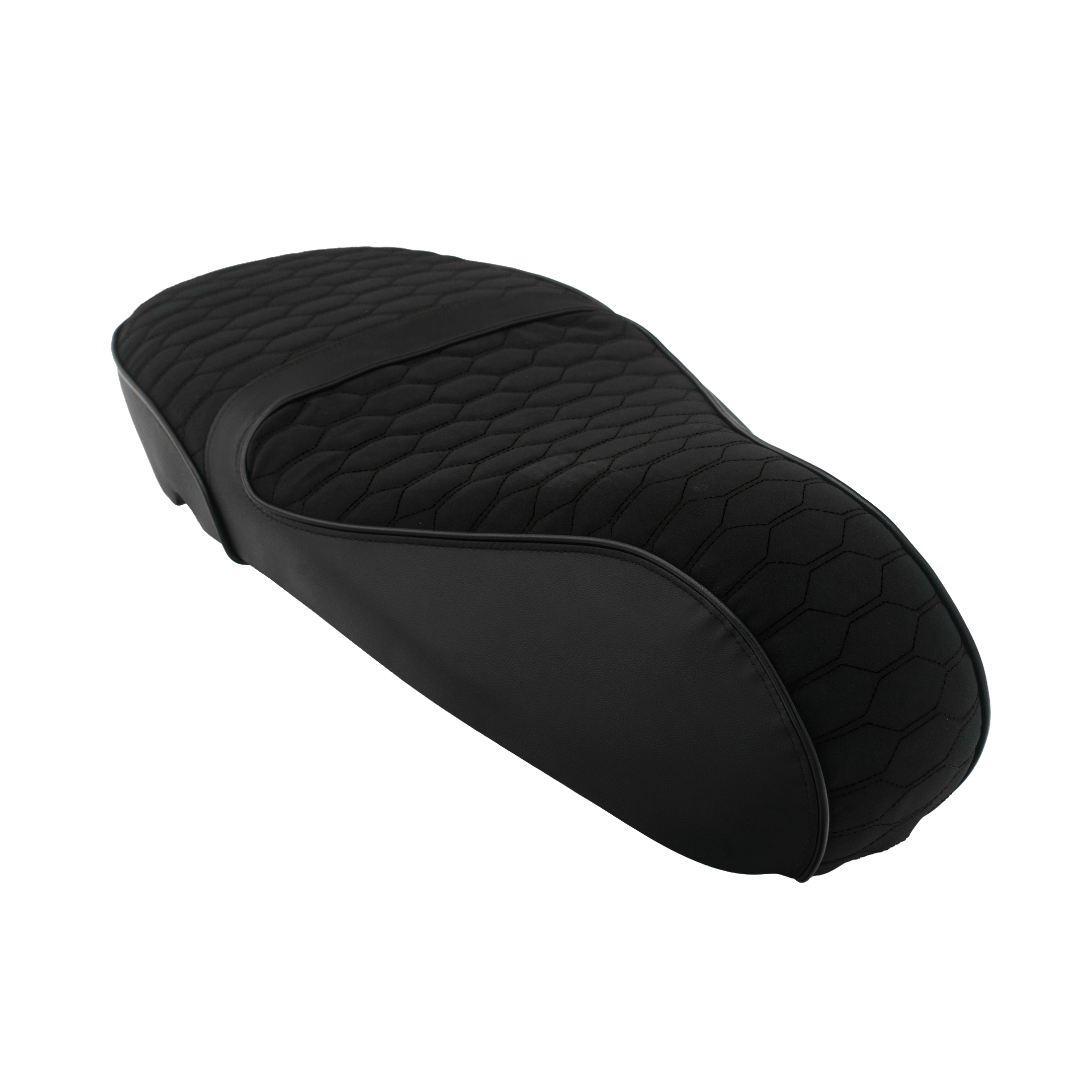 Housse de selle Fenom aspect Alcantara noir Vespa Sprint / Primavera