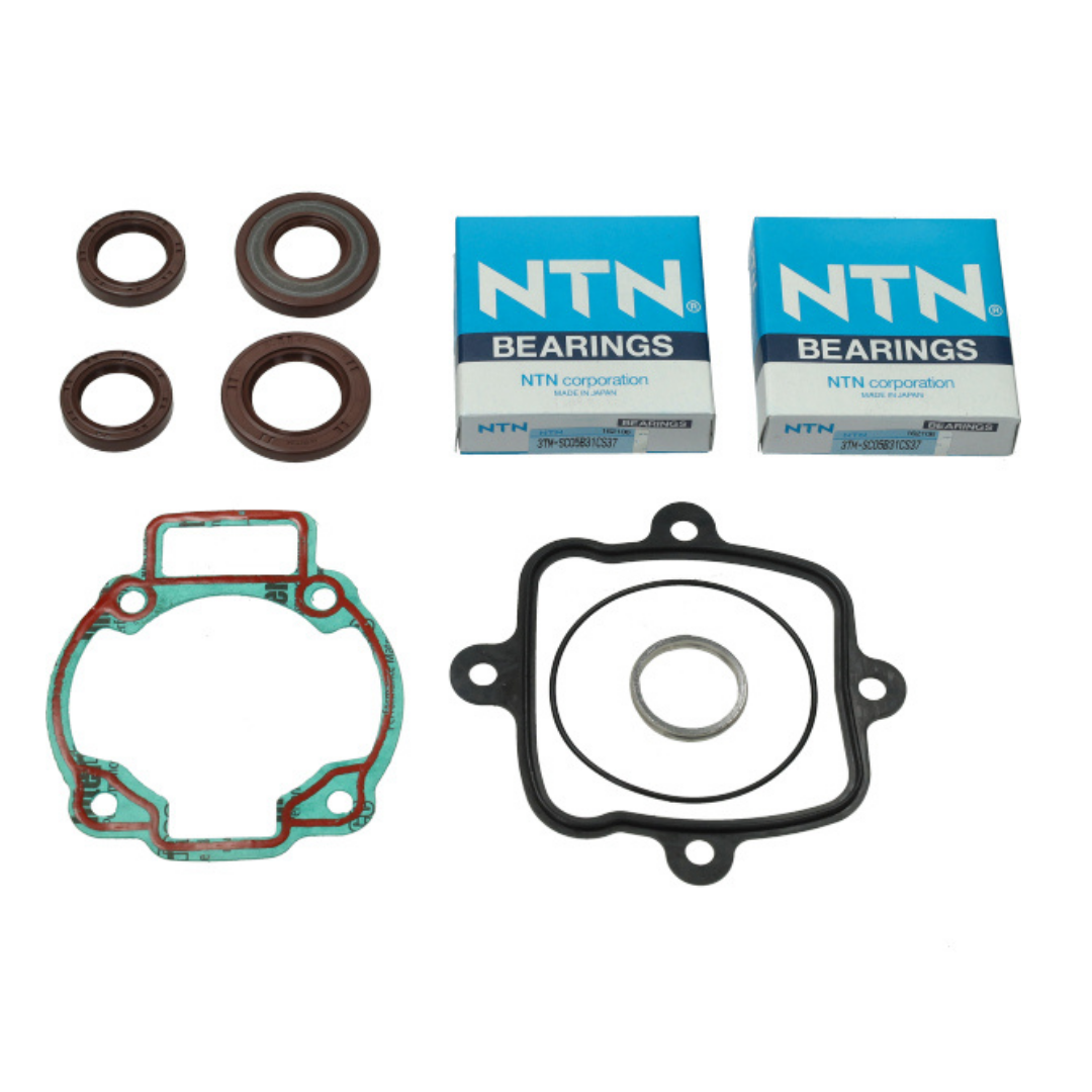 Crankshaft Bearings & Seals + Gasket Set Piaggio / Gilera 125-180cc 2 Stroke
