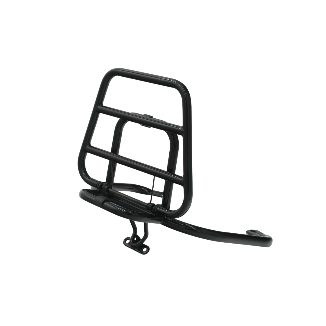 Porte-bagages arrière brillant noir Vespa LX / S