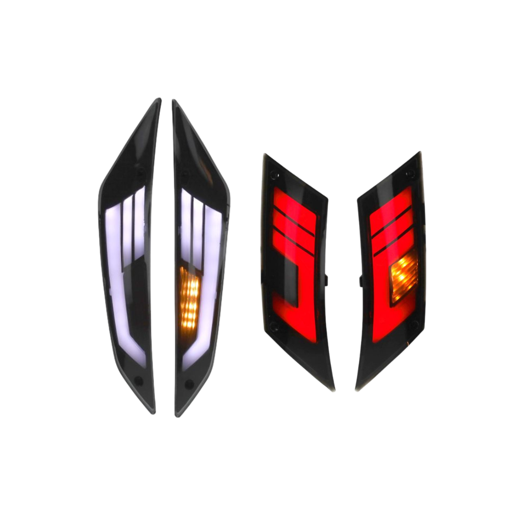 Luci lampeggianti Sport1 LED1 nella zip Piaggio anteriore/posteriore