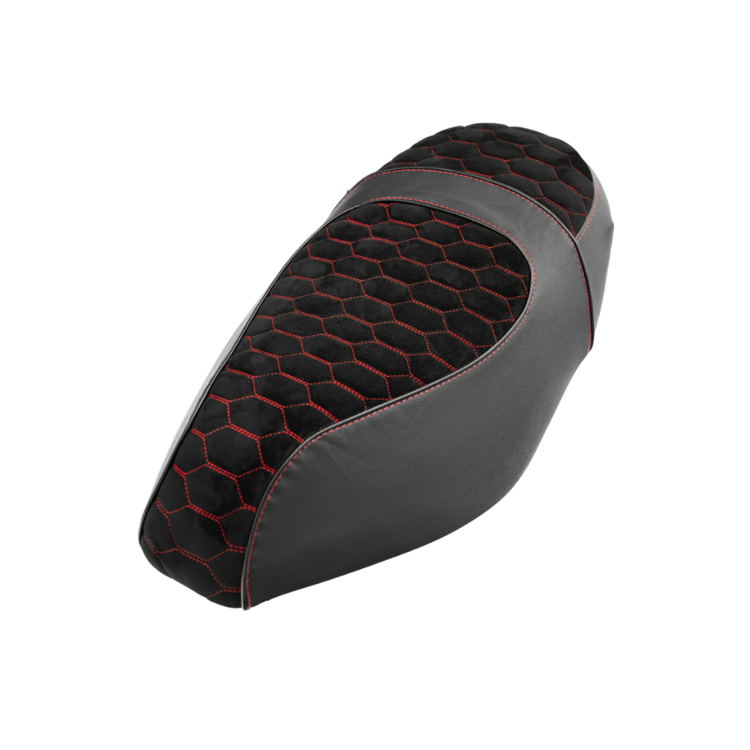 Saddle cover Alcantara Look Red Piaggio Zip