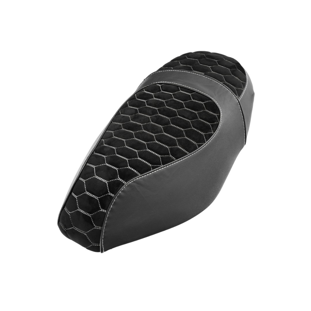 Saddle cover Alcantara Look White Piaggio Zip