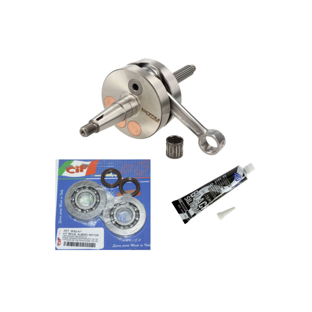 REVISIONE ALBERO CRANK 52MM BANGLE PIAGGIO / GILERA 125-180CC 2 SCATO