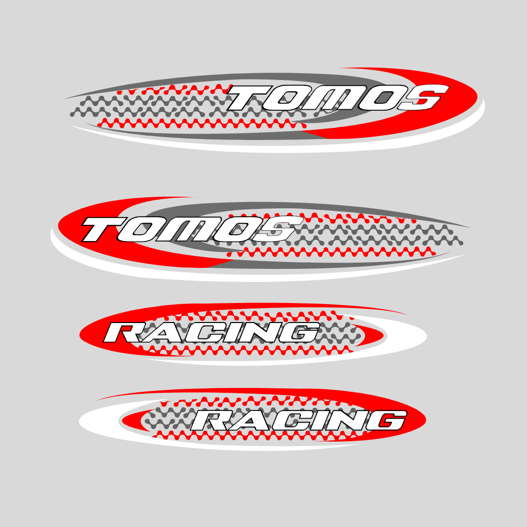 Stickerset Tomos Racing A3/A35