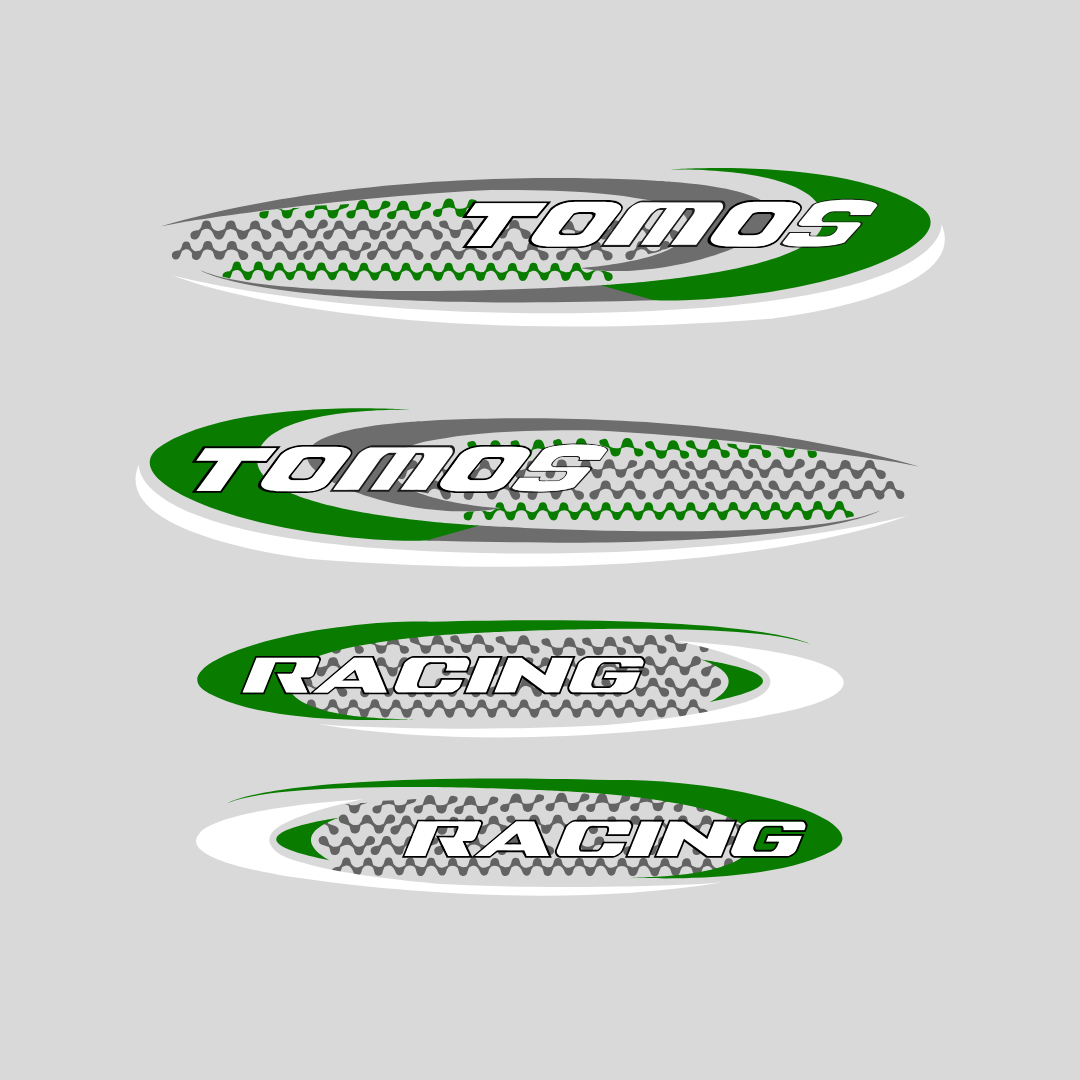 Stickerset Tomos Racing A3/A35