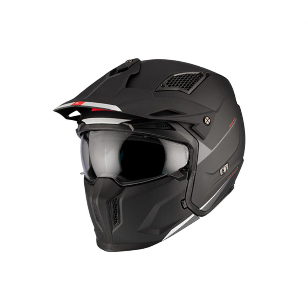 Casco Mt Streetfighter SV Stripe Matt Black