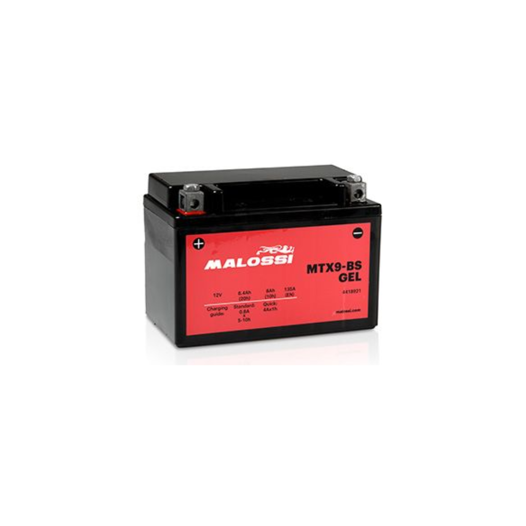 Battery malossi ytx9-bs gel 12v 8ah maintenance-free piaggio zip