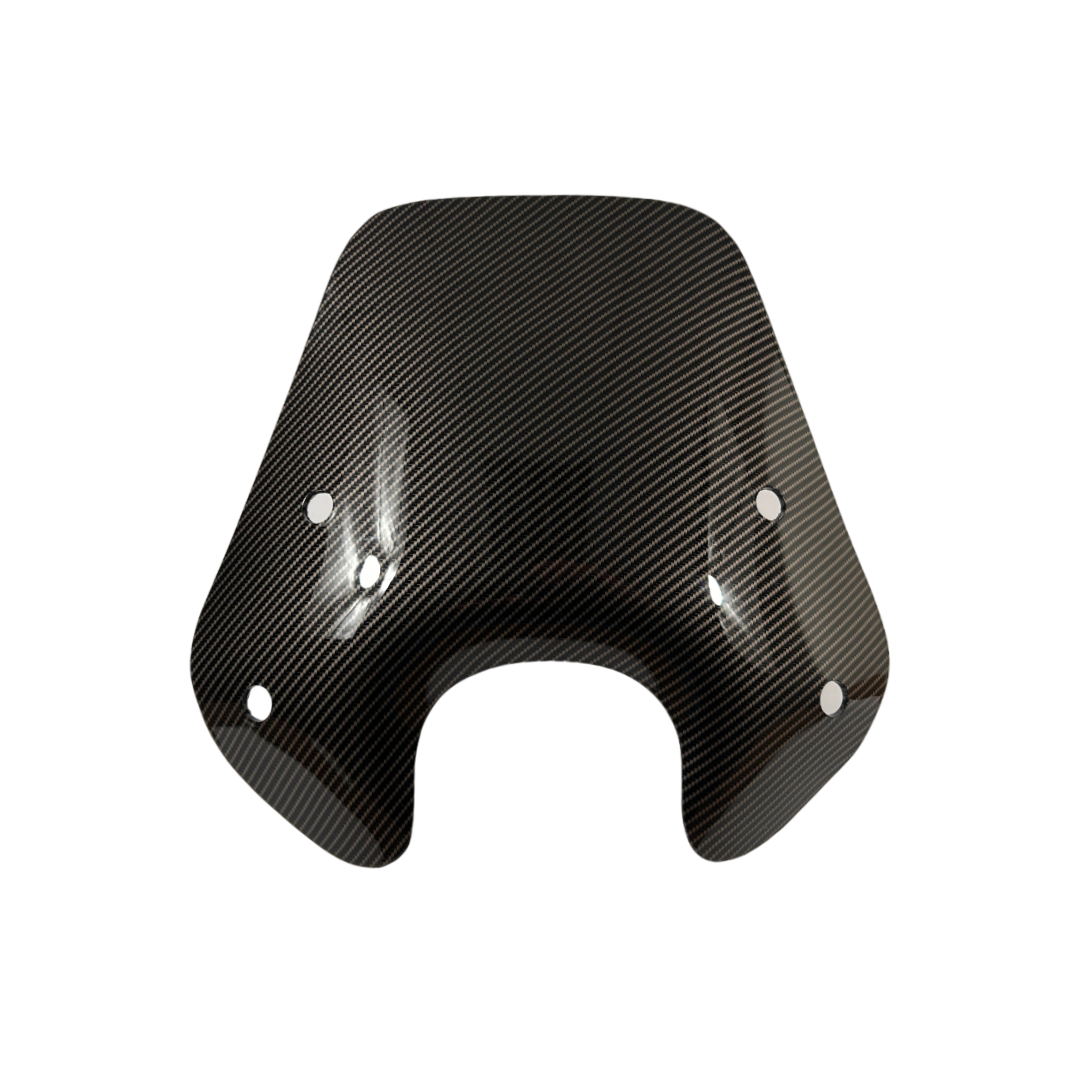 Low windshield carbon look piaggio zip