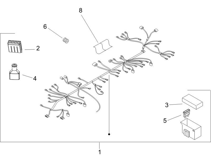 Zip 50 4T NOABS E2 2006-2013 - Kabelboom