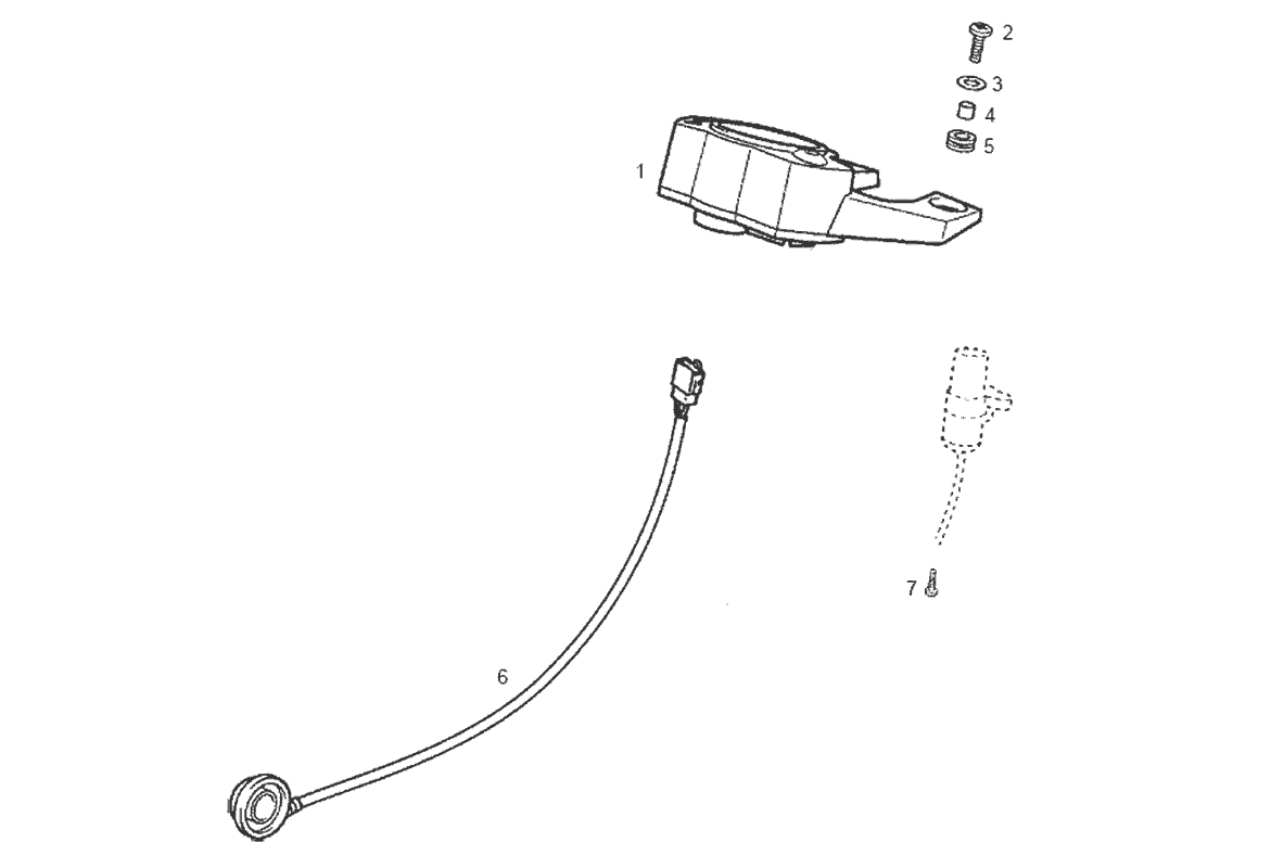 Derbi Senda SM 50 2T DRD Edition Black E2 2005 - Kilometerteller & Kilometerkabel