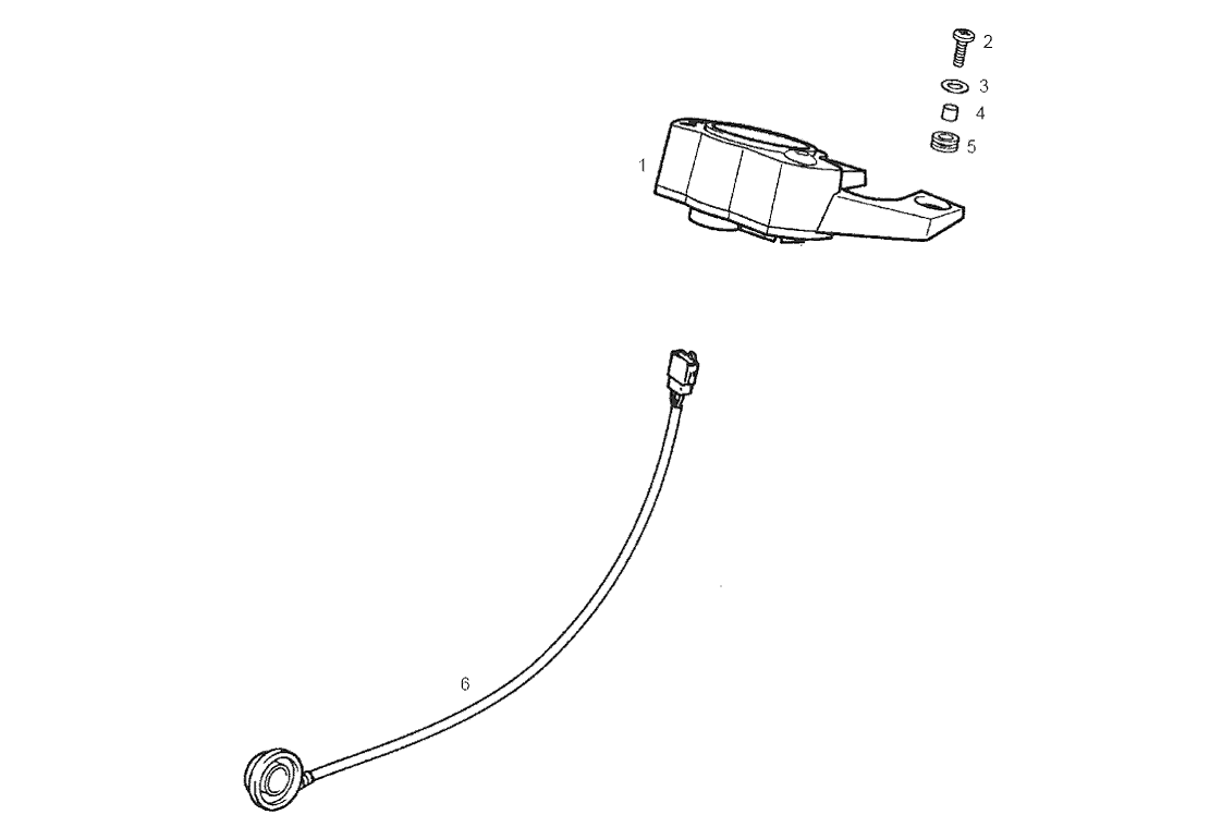 Derbi Senda SM 50 2T 2ª ED Black Devil E2 2003 - Kilometerteller & Kilometerkabel
