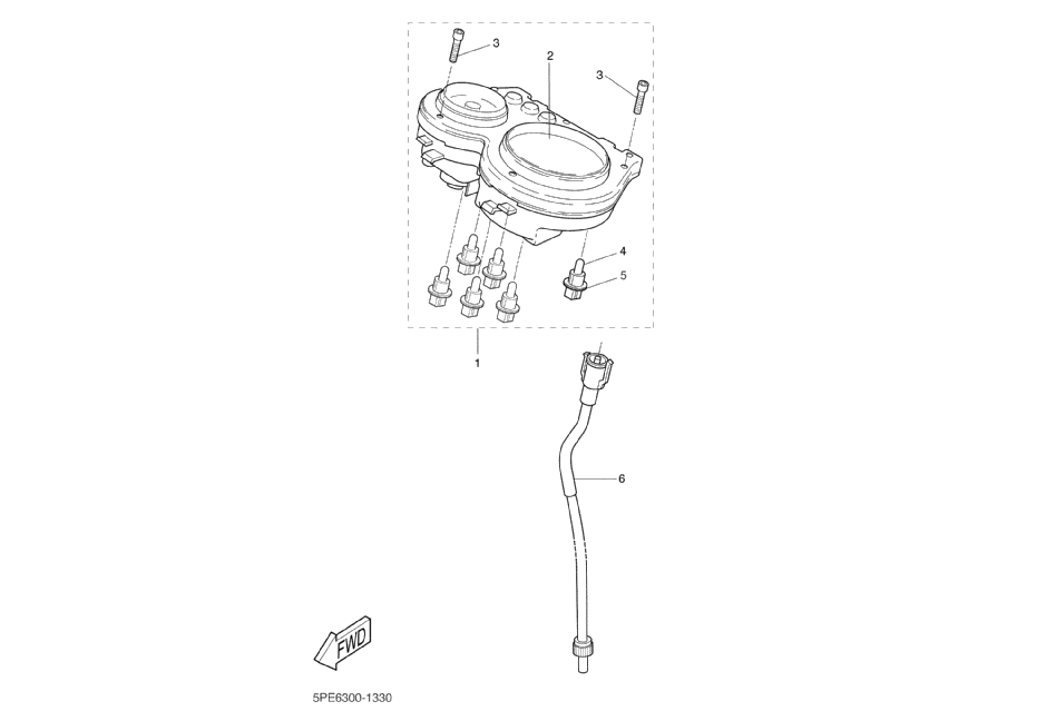 Yamaha Aerox 50 SP 1999-2012 - Kilometerteller