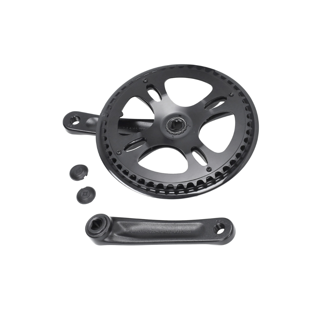 Kurbel-Innenlager-Set L+R + Ritzel 48T Schwarz V20 Pro Fatbike