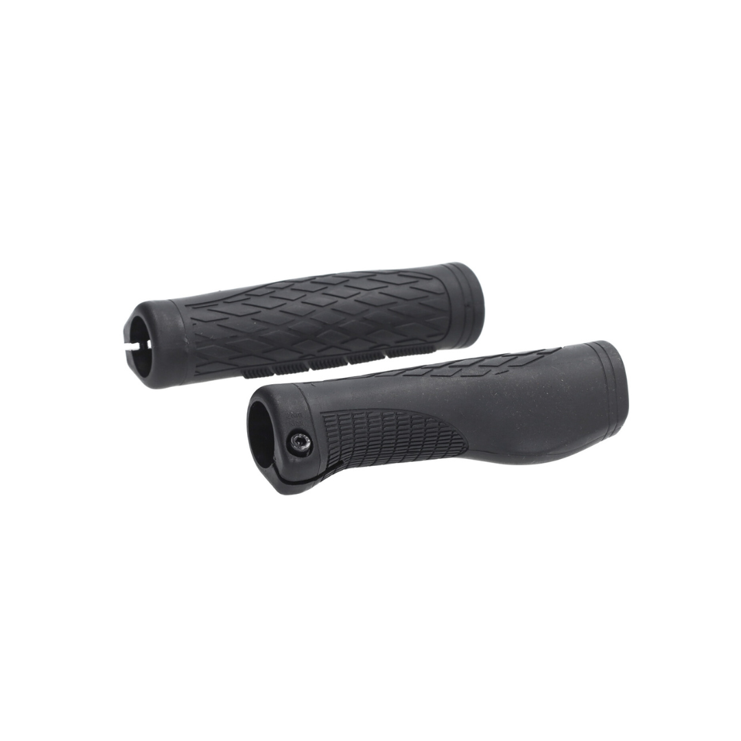 Handvatset + Klem Ring Stuur Diameter 22MM Lengte 135MM Zwart V8 / V20 Fatbike