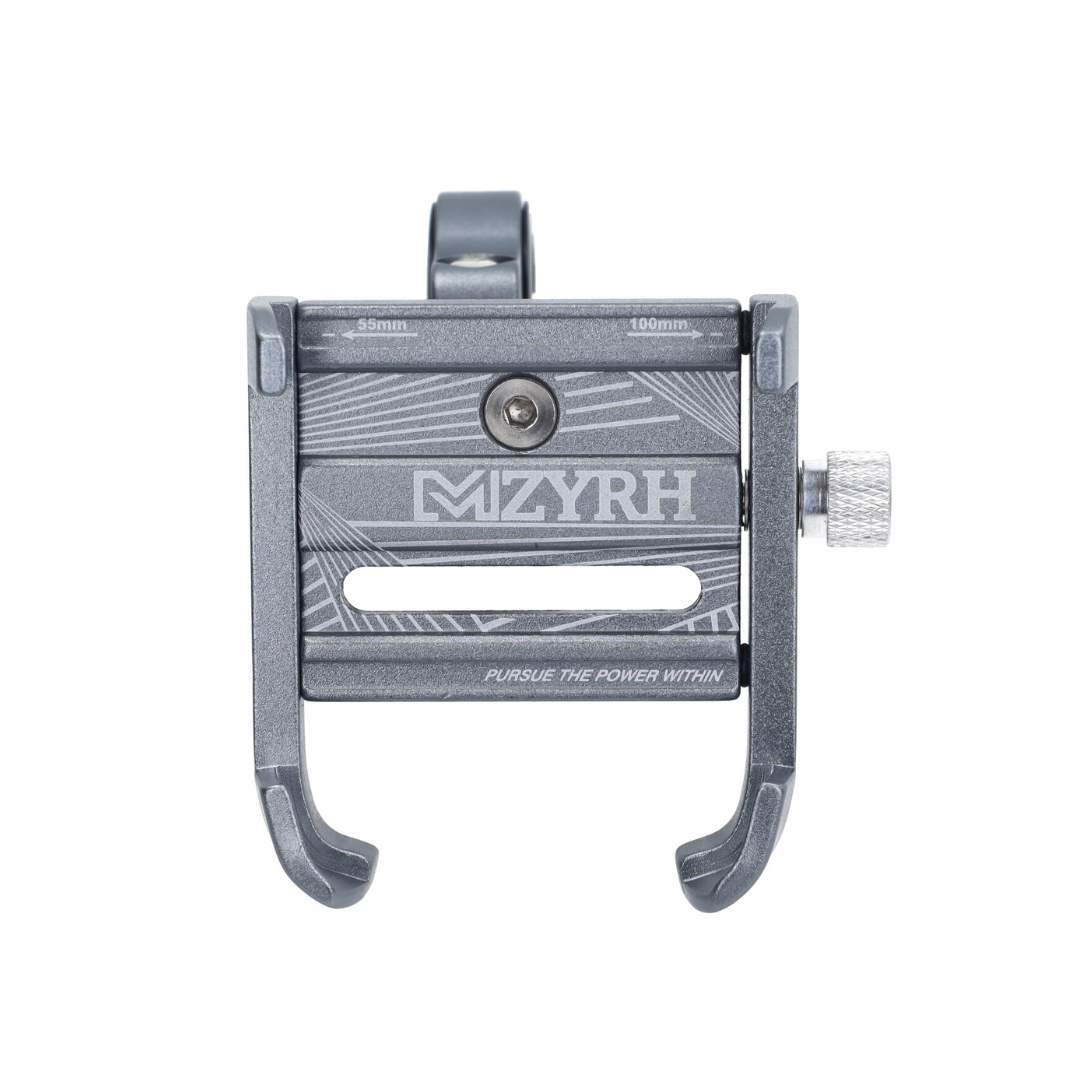 Phone Holder Adjustable Aluminum Gray Scooter/Fatbike