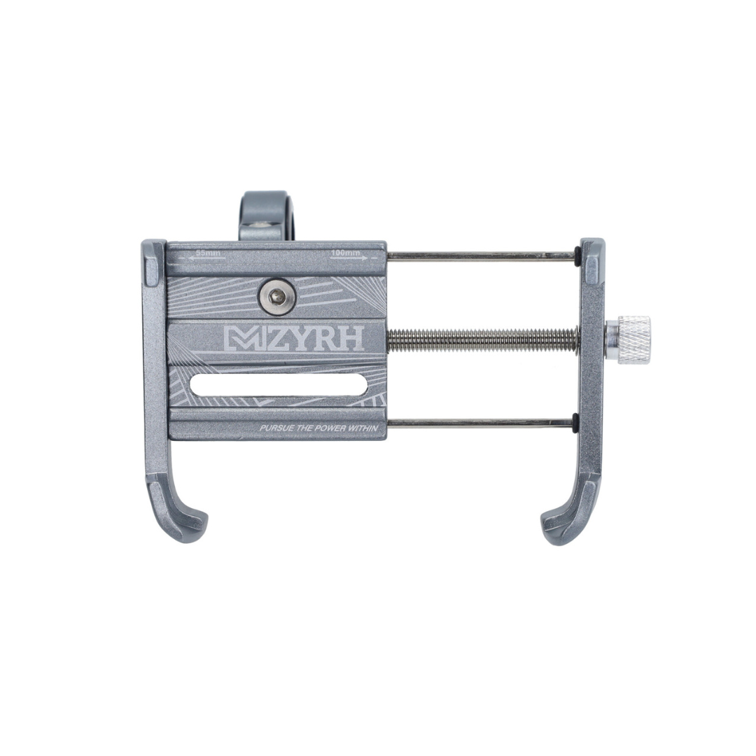 Phone Holder Adjustable Aluminum Gray Scooter/Fatbike