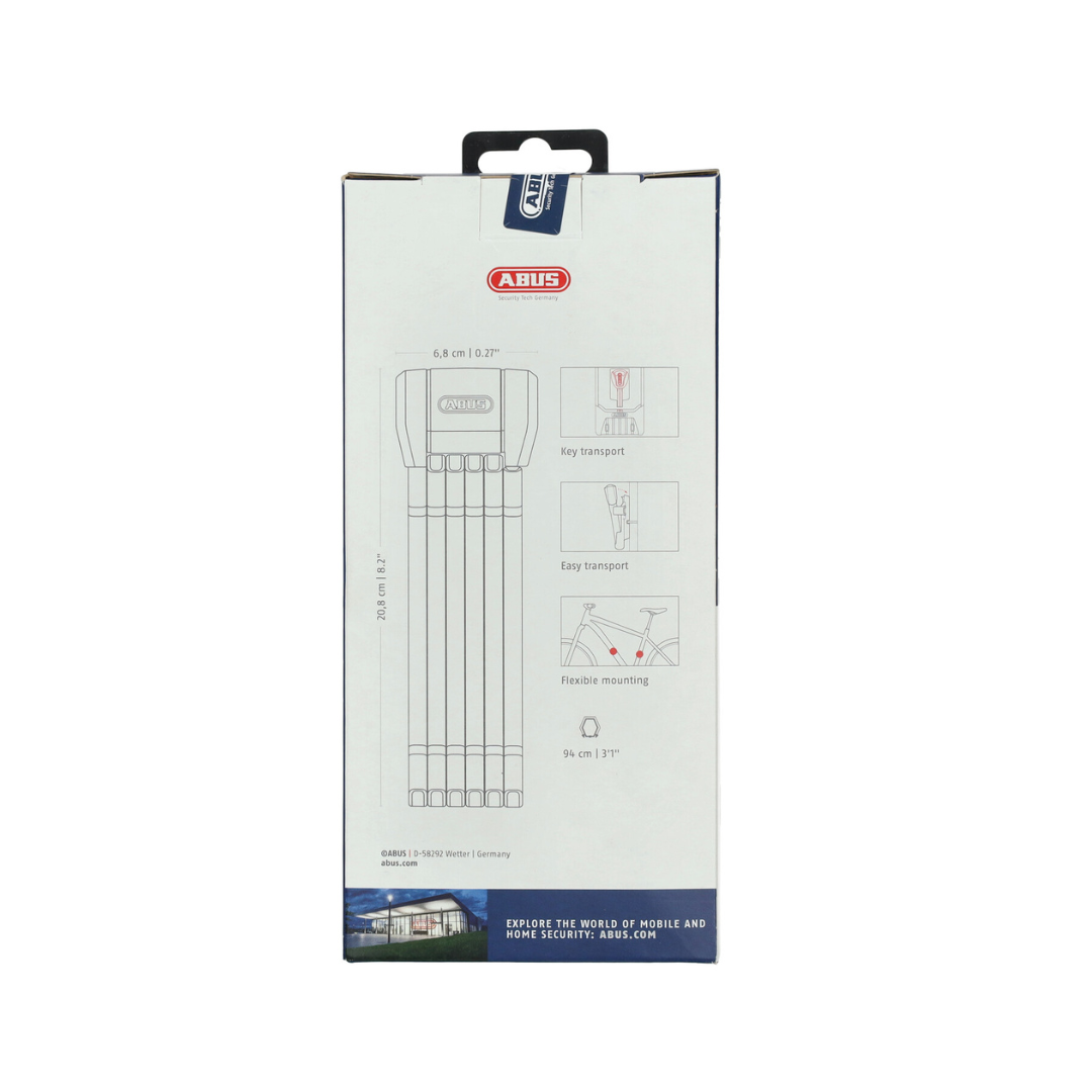 Lucchetto pieghevole Abus ART 2-Stars Bordo 90CM Fatbike