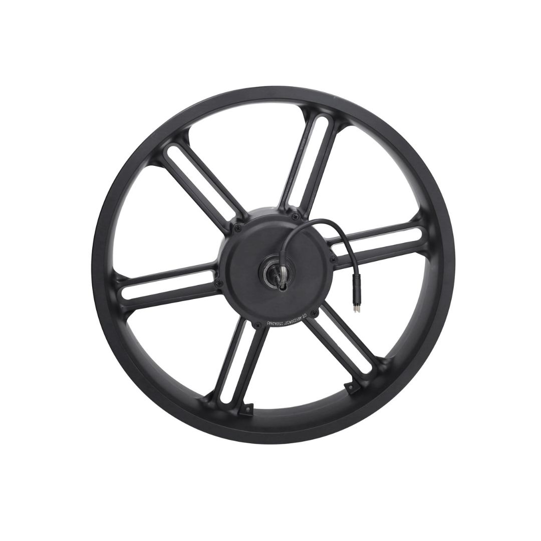 Rear Wheel Black + Motor 48V 500W Black Plug V8 Fatbike