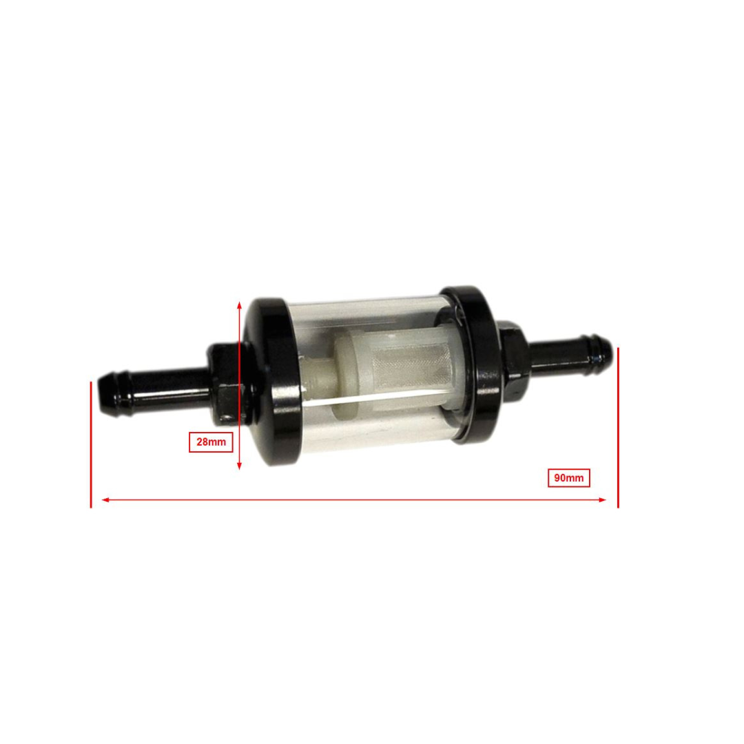 Benzinefilter Zwart 101 Octane 7MM