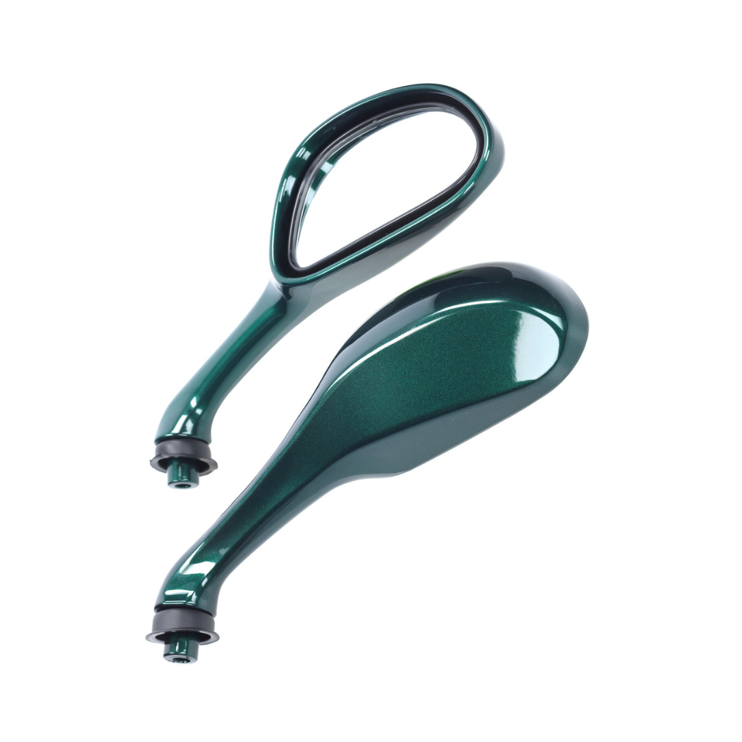 SP RS1 Kappenset + Runner Spiegels Jaguar Groen Piaggio Zip Bundel