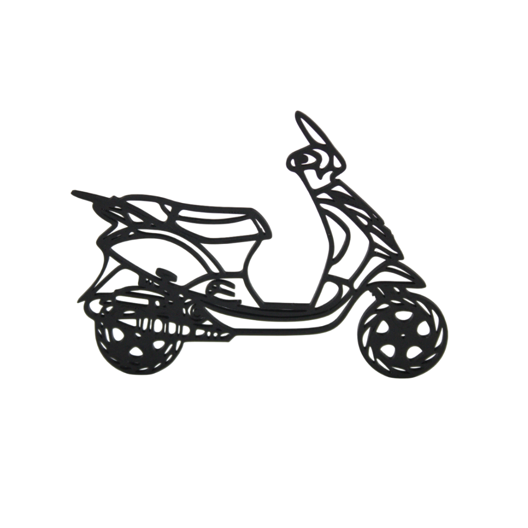 Silhouette 3D Piaggio Zip 2 Stroke
