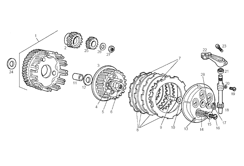 Derbi Senda SM 50 2T 2ª ED DRD 2002-2003 - Koppeling