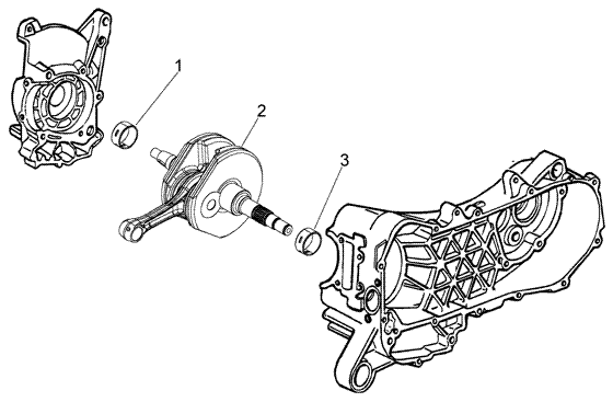Vespa LX 50 4T - Krukas