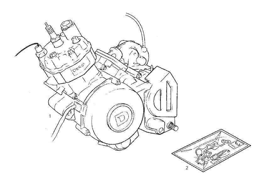 Derbi Senda SM 50 2T 2ª ED Black Devil E2 2003 - Motor