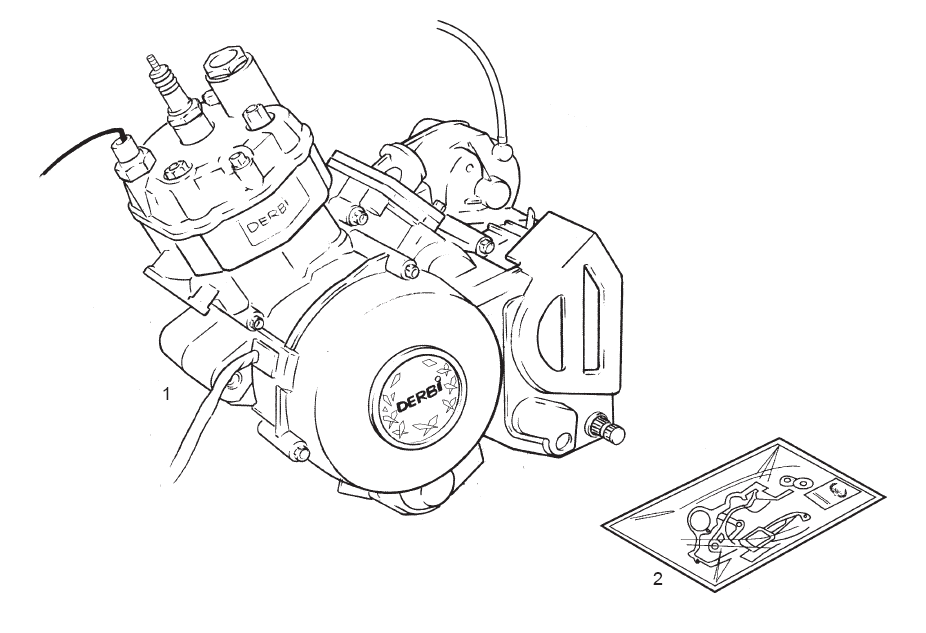 Derbi Senda SM 50 2T 2ª ED X-Treme E1 2003 - Motor