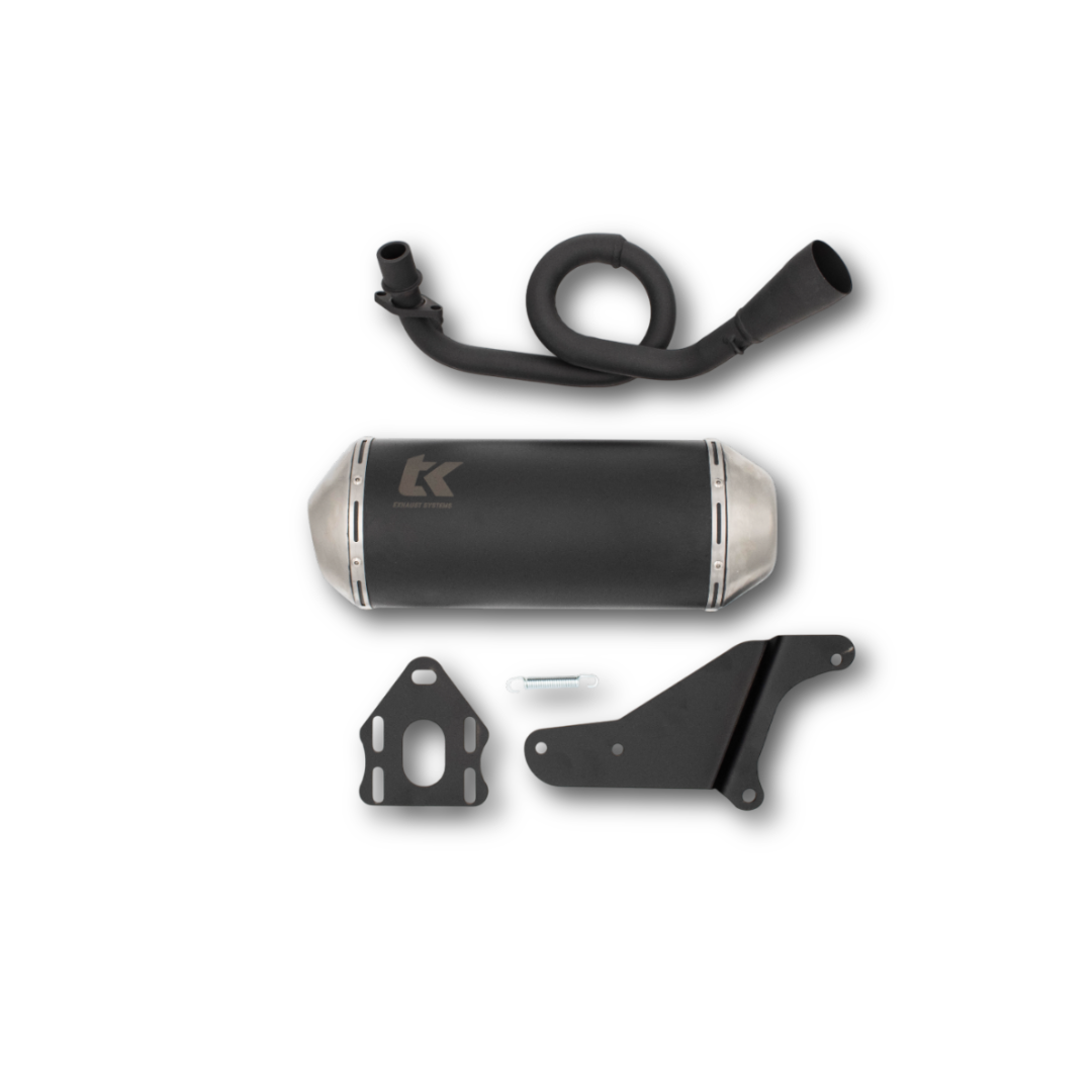 Turbokit Auspuff Piaggio Zip Iget 4t 3V Euro 5 Schwarz