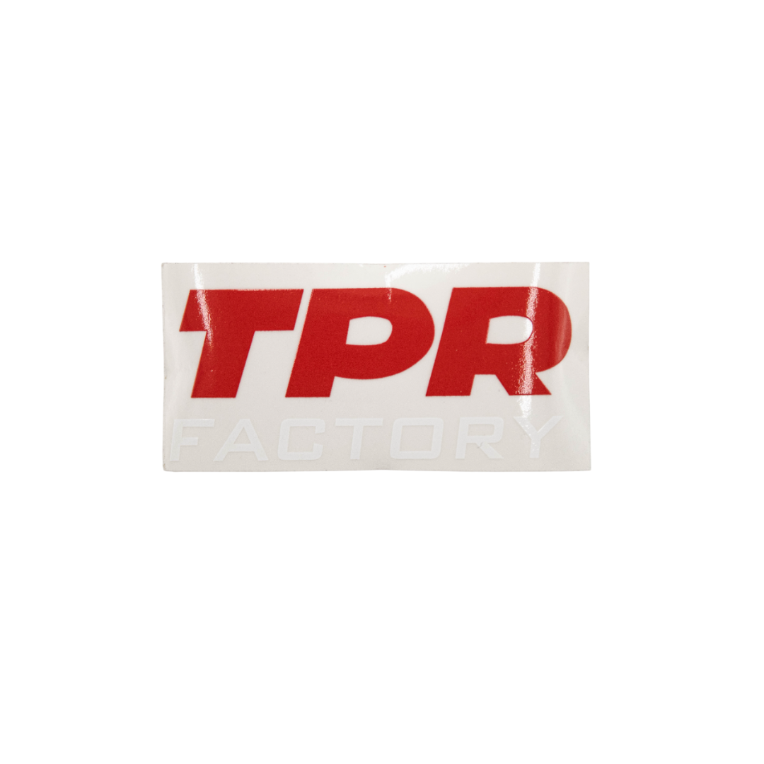 Sticker TPR Factory Red/White