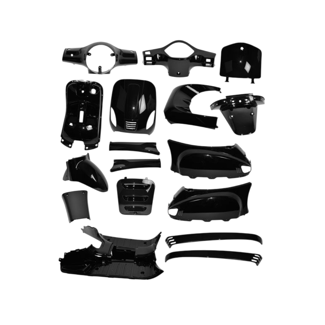 Kappenset Passend Op La Souris Vespelini / BTC Riva Glans Zwart