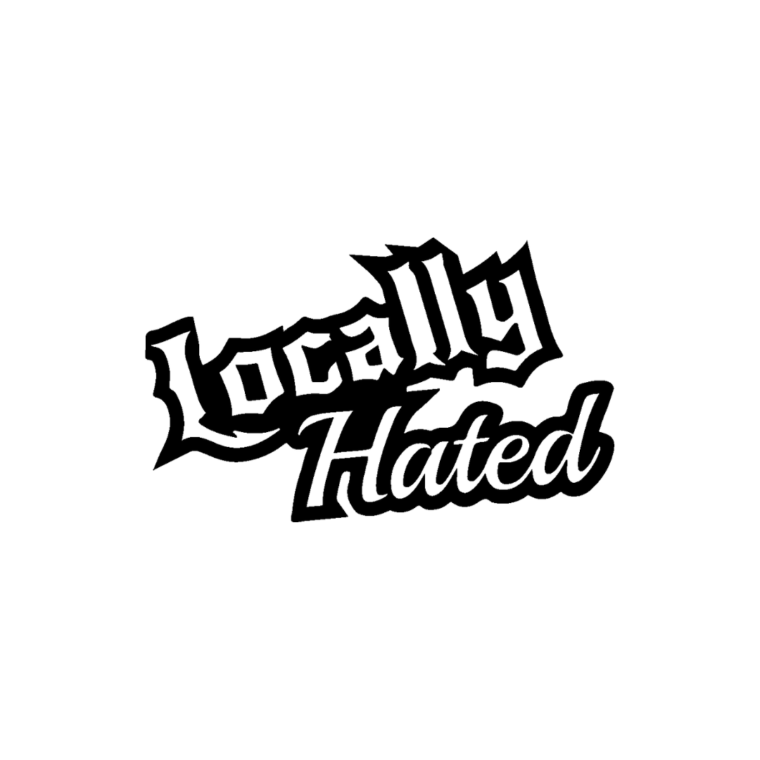 Sticker Locally Hated - 8x4,8CM