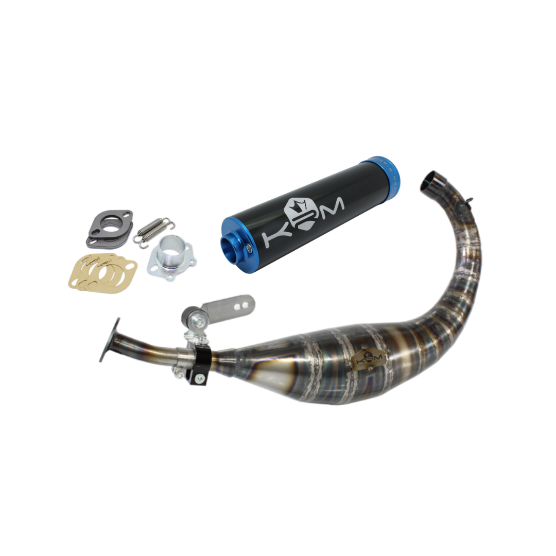 KRM Uitlaat Blauw 80-90cc Derbi