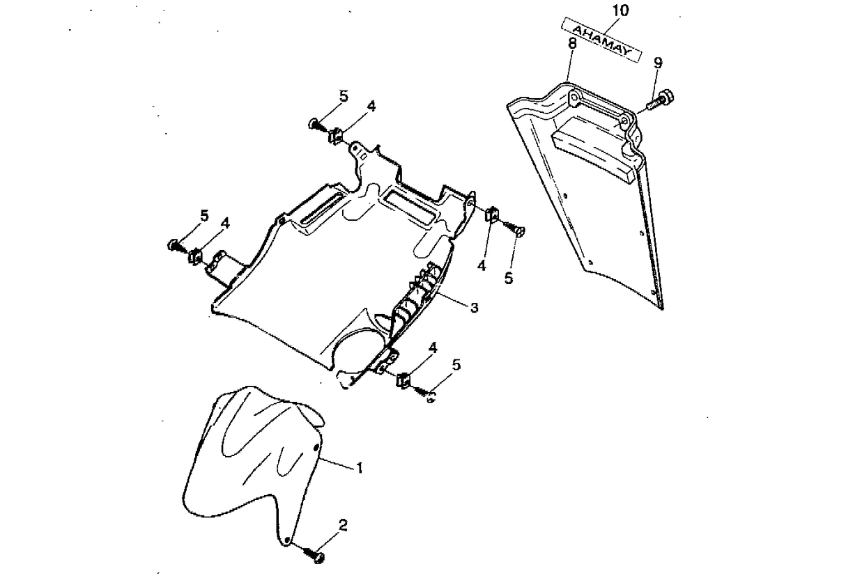 Yamaha Aerox 50 R 1998-2012 - Spatborden