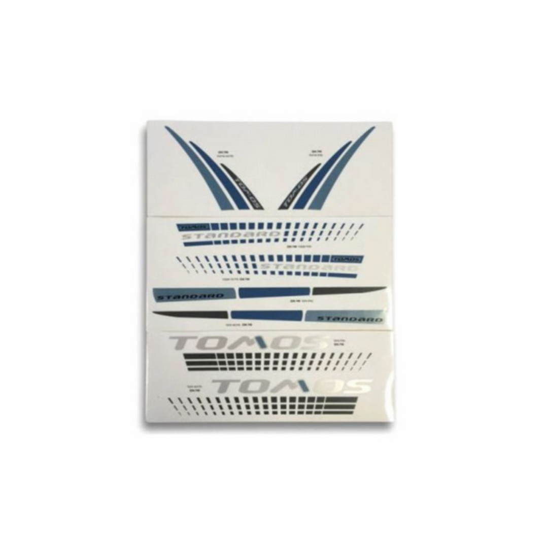 Sticker Set Tomos 2015 Black/Blue Fits Standard 080100