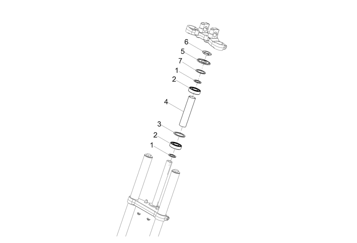 Derbi Senda SM 50 2T X-Treme E4 2018-2020 - Vork Poot Balhoofd