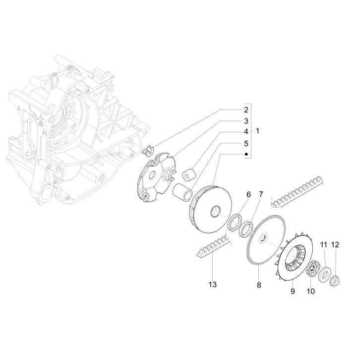 Disque de lecteur | ZIP 50 4T 25 km / h Noabs E2 2006-2016 (EMEA)