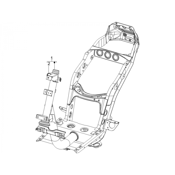 Frame/bodywork ZIP 50 4T 25 km/h NOABS E2 2006-2016 (EMEA)
