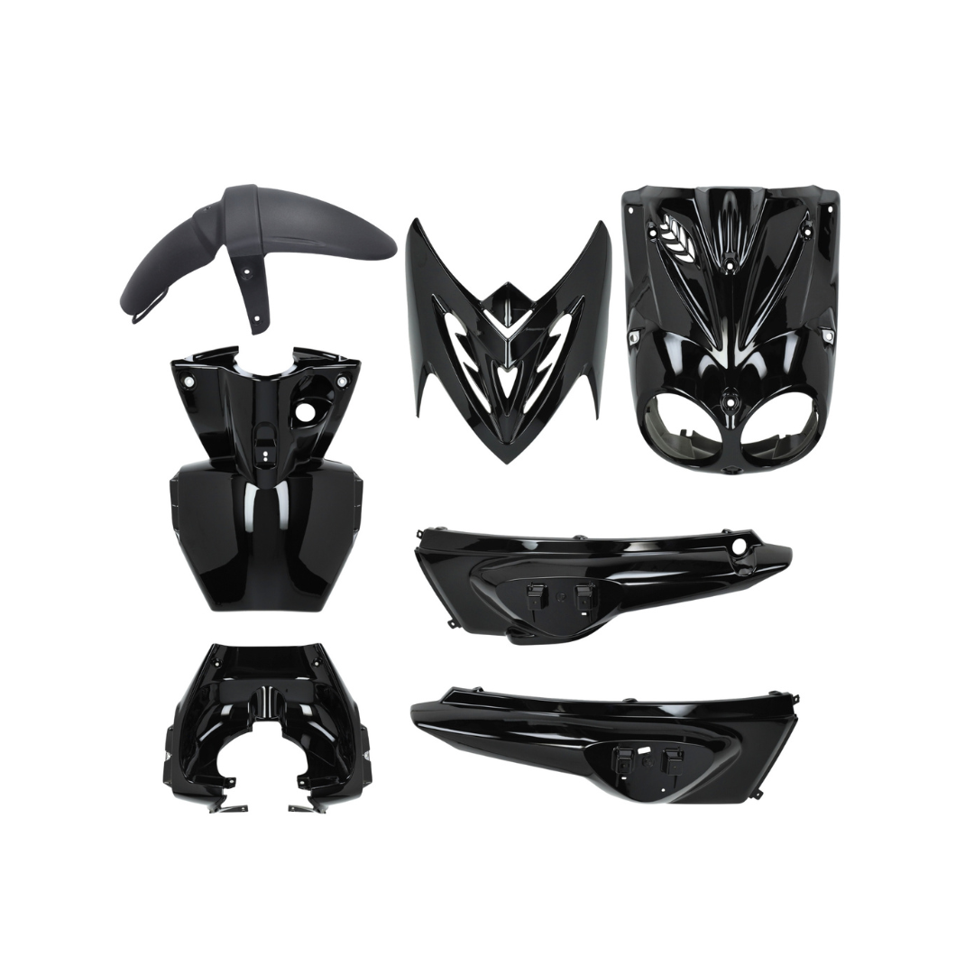 Kappenset Glans Zwart 7-Delig Yamaha Slider / MBK Stunt 2005-2012