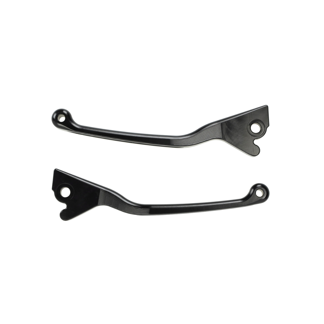 Set de leviers de frein noirs Fast Arrow Pro CNC Double Disque Gilera Runner 50-180cc 2 Temps