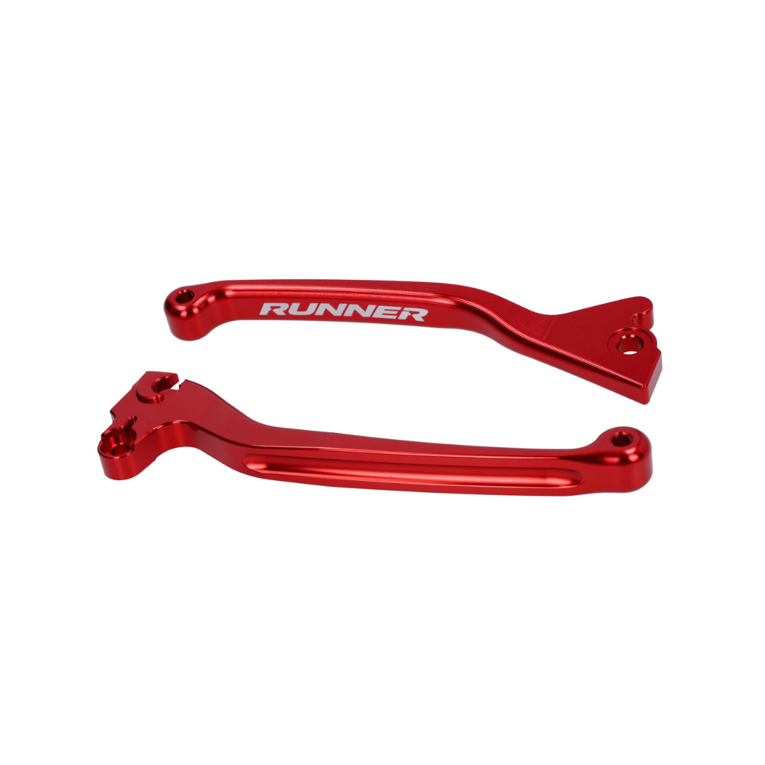 Brake Lever Set Red Fast Arrow Pro CNC Single Disc Gilera Runner 50-180cc 2 Stroke