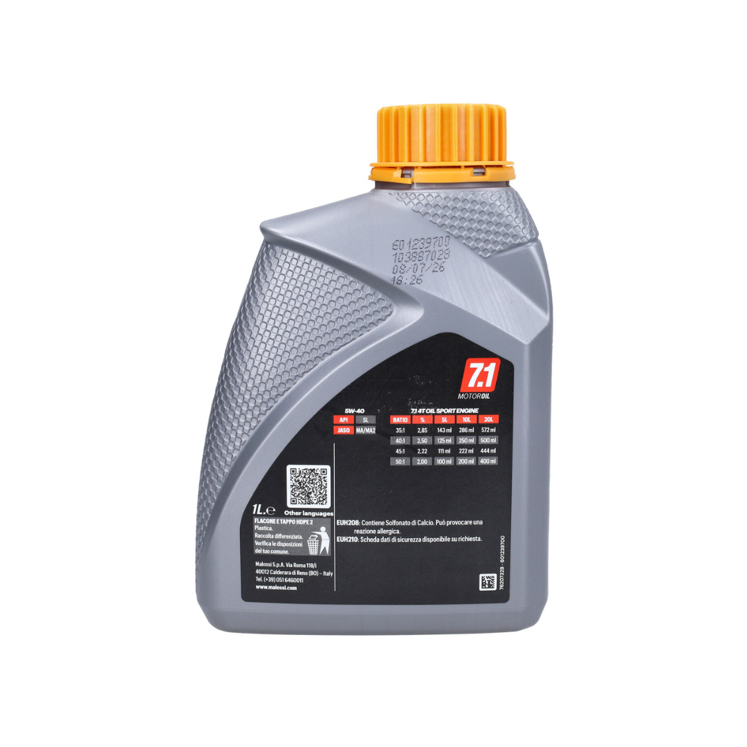 Huile moteur Malossi Sport 7.1 5W40 1L