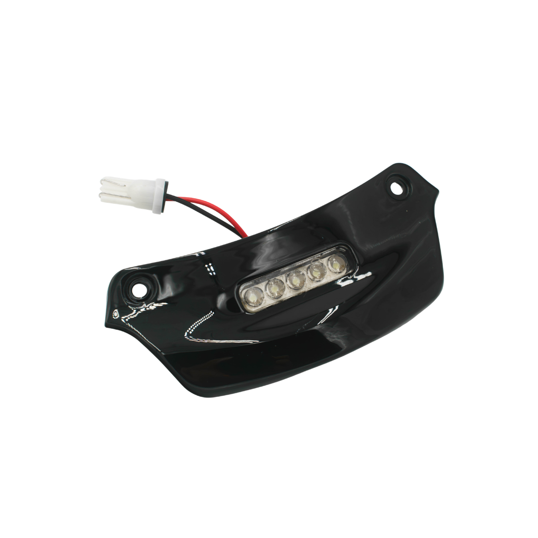 Éclairage Plaque d'Immatriculation LED Complet Brillant Noir Vespa Sprint / Primavera