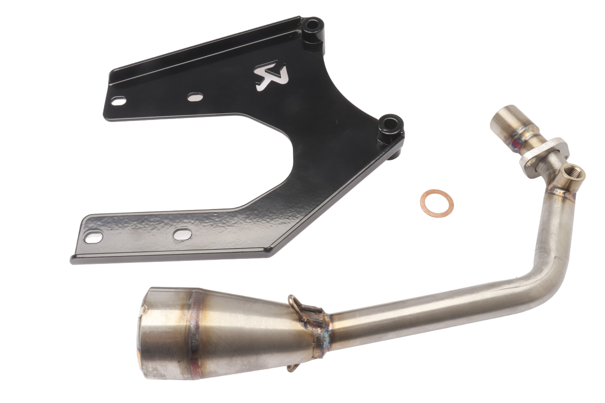 Akrapovic Uitlaat + Bocht Piaggio / Vespa 4 Takt 2V