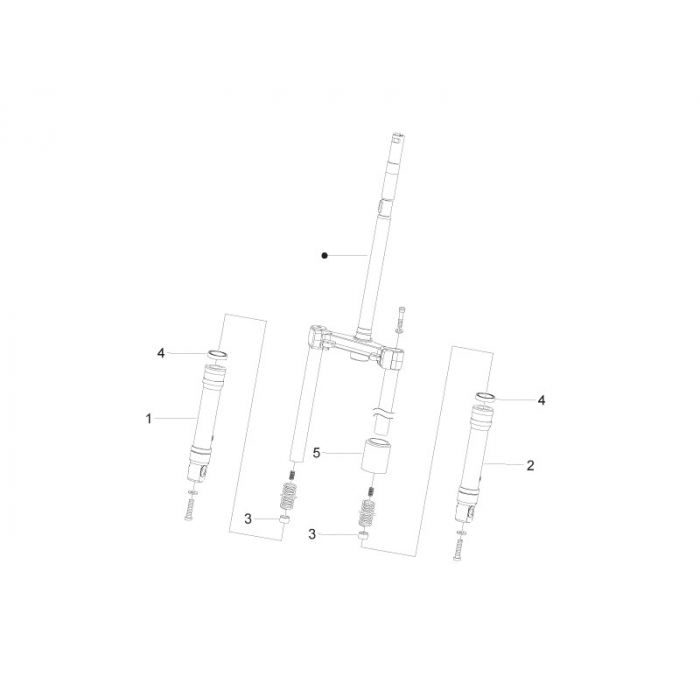 Voorvork componenten | Zip 50 4T 25 Km/h NOABS E2 2006-2016 (EMEA)
